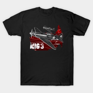 Mikoyan-Gurevich MiG-3 Russian Vintage Aircraft T-Shirt